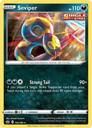 Seviper (102/198) [SWSH06 Chilling Reign] - Rare