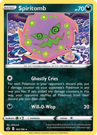 Spiritomb (103/198) [SWSH06 Chilling Reign] - Rare