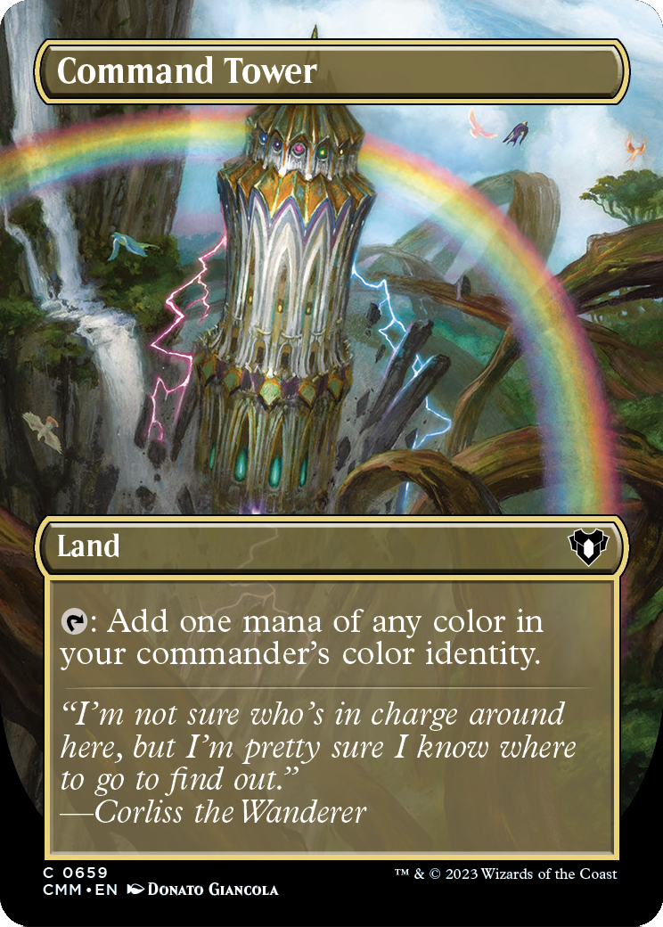 Command Tower (Borderless) (CMM-659) [Commander Masters]