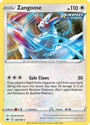 Zangoose (120/198) [SWSH06 Chilling Reign] - Rare