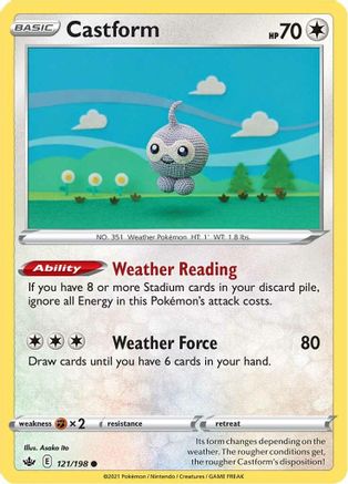 Castform (121/198) [SWSH06 Chilling Reign] - Common