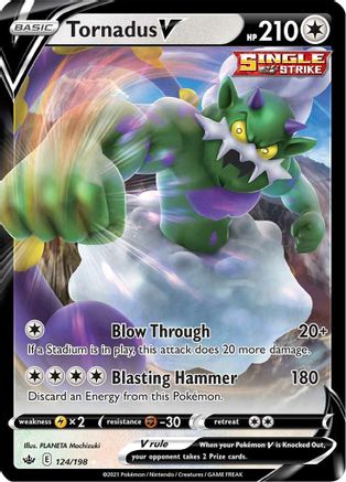 Tornadus V (124/198) [SWSH06 Chilling Reign] Holofoil - Ultra Rare