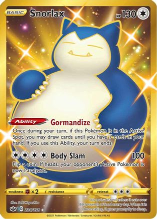 Snorlax (Secret) (224/198) [SWSH06 Chilling Reign] Holofoil - Secret Rare