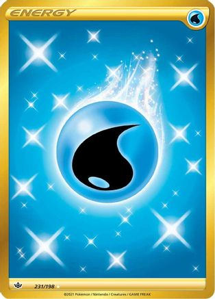 Water Energy (Secret) (231/198) [SWSH06 Chilling Reign] Holofoil - Secret Rare