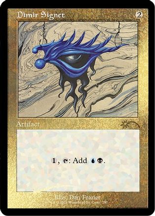 Dimir Signet (Foil Etched) (SLD-287) [Secret Lair Drop Series] Foil