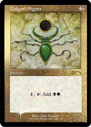 Golgari Signet (Foil Etched) (SLD-292) [Secret Lair Drop Series] Foil