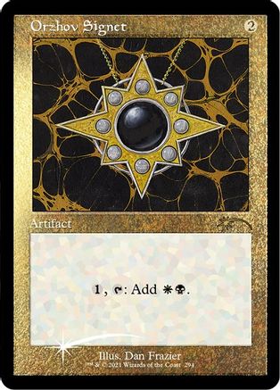 Orzhov Signet (Foil Etched) (SLD-294) [Secret Lair Drop Series] Foil
