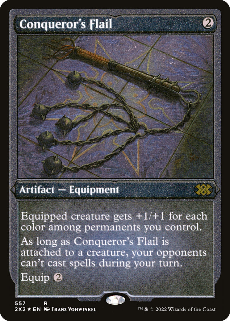 Conqueror's Flail (Foil Etched) (2X2-557) [Double Masters 2022] Foil