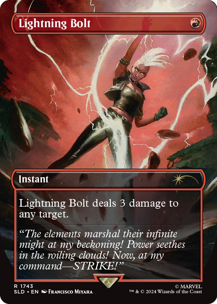 Lightning Bolt (SLD-1743) (Borderless) [Secret Lair Drop] Foil