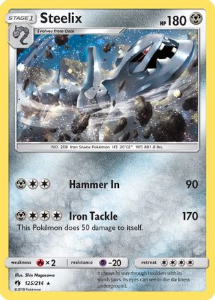 Steelix (Cosmos Holo) (125/214) [Blister Exclusives] Holofoil - Promo