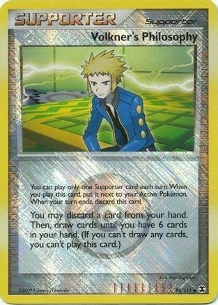 Volkner's Philosophy (Player Reward) (98/111) [League & Championship Cards] Reverse Holofoil - Promo