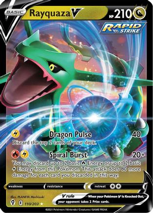 Rayquaza V (110/203) [SWSH07 Evolving Skies] Holofoil - Ultra Rare