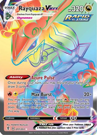 Rayquaza VMAX (Secret) (217/203) [SWSH07 Evolving Skies] Holofoil - Secret Rare