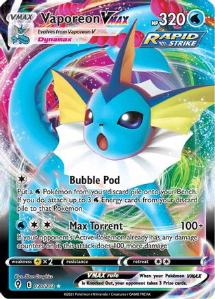 Vaporeon VMAX (030/203) [SWSH07 Evolving Skies] Holofoil - Ultra Rare