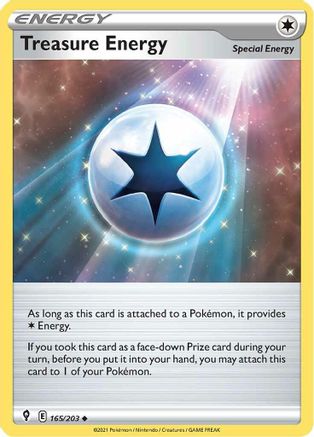 Treasure Energy (165/203) [SWSH07 Evolving Skies] Reverse Holofoil - Uncommon
