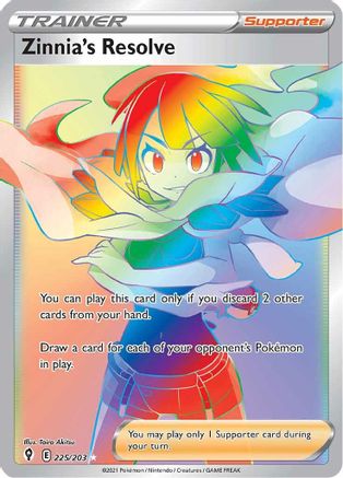Zinnia's Resolve (Secret) (225/203) [SWSH07 Evolving Skies] Holofoil - Secret Rare