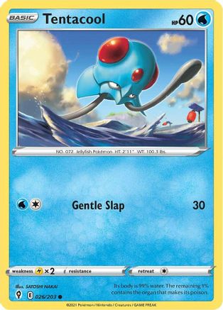 Tentacool (026/203) [SWSH07 Evolving Skies] Reverse Holofoil - Common