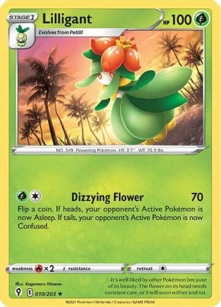 Lilligant (010/203) [SWSH07 Evolving Skies] - Rare