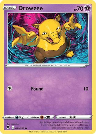 Drowzee (061/203) [SWSH07 Evolving Skies] - Common