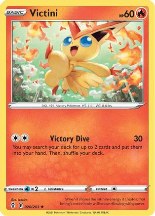 Victini (020/203) [SWSH07 Evolving Skies] Holofoil - Holo Rare