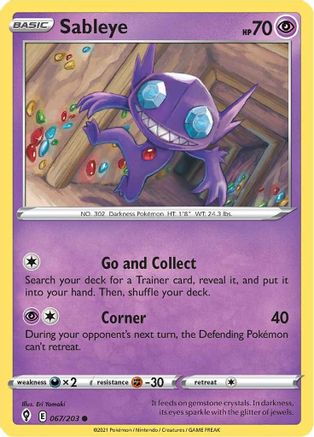 Sableye (067/203) [SWSH07 Evolving Skies] - Common