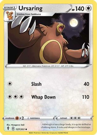Ursaring (127/203) [SWSH07 Evolving Skies] Reverse Holofoil - Uncommon
