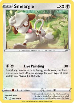 Smeargle (128/203) [SWSH07 Evolving Skies] - Rare
