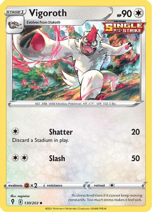 Vigoroth (130/203) [SWSH07 Evolving Skies] - Uncommon