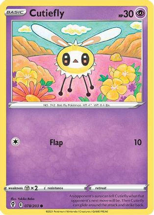 Cutiefly (078/203) [SWSH07 Evolving Skies] - Common