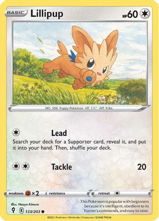 Lillipup (133/203) [SWSH07 Evolving Skies] - Common