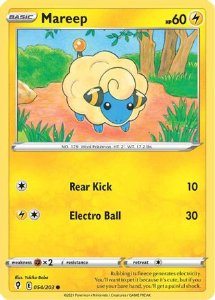 Mareep (054/203) [SWSH07 Evolving Skies] - Common