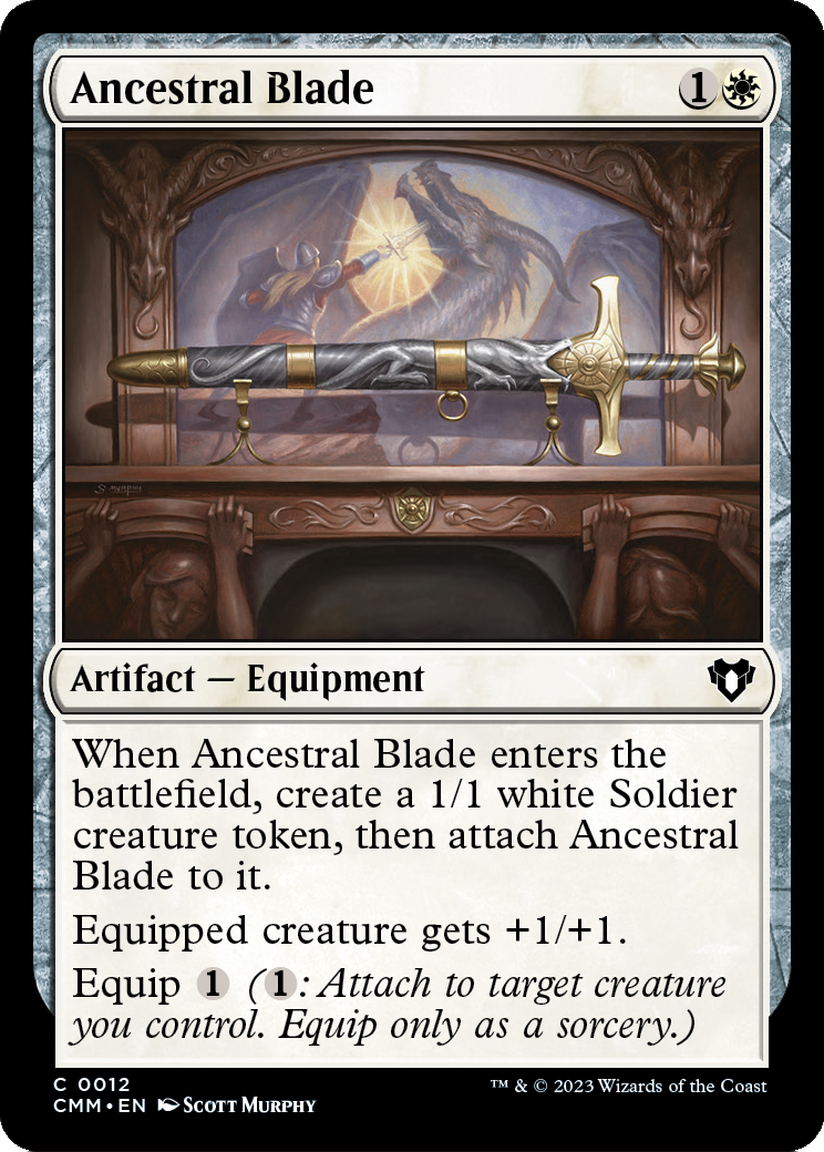 Ancestral Blade (CMM-012) [Commander Masters] Foil