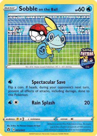 Sobble on the Ball (Pokemon Futsal) (005/005) [Miscellaneous Cards & Products] - Promo