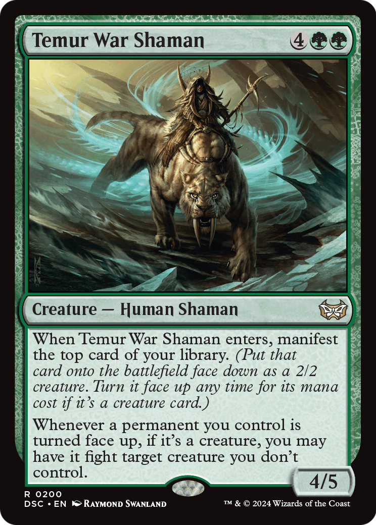 Temur War Shaman (DSC-200) [Duskmourn: House of Horror Commander]