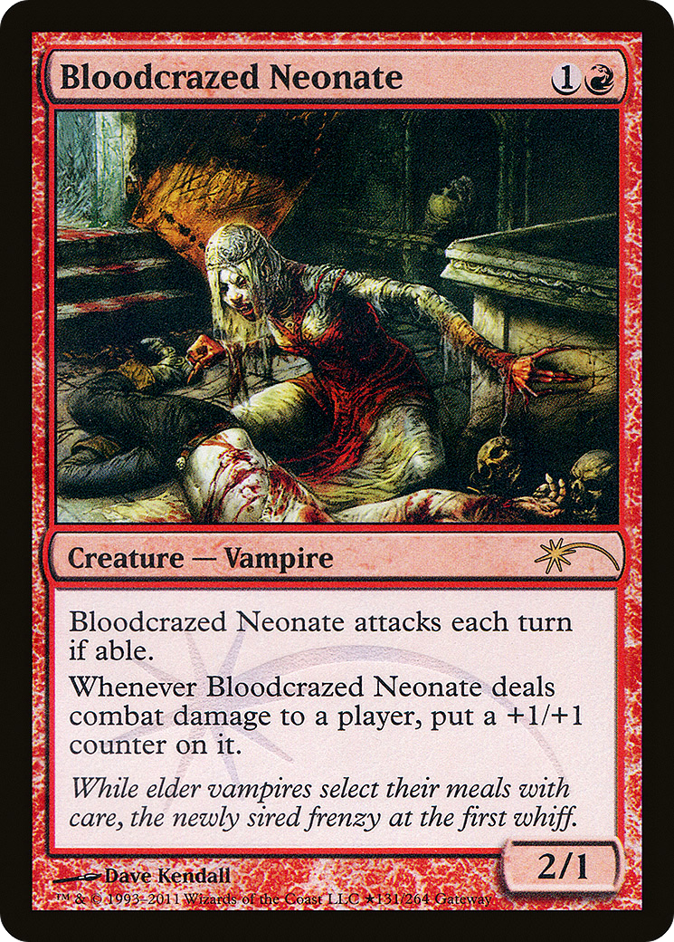 Bloodcrazed Neonate (WPN-083) [Wizards Play Network 2011] Foil