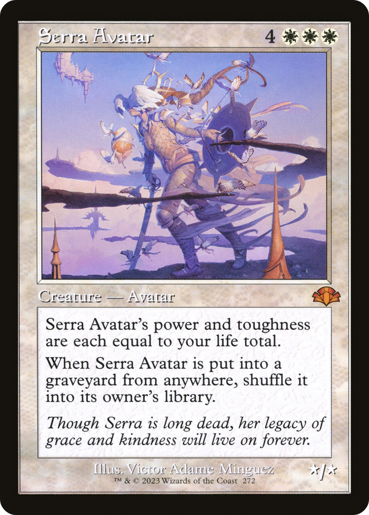 Serra Avatar (Retro Frame) (DMR-272) [Dominaria Remastered] Foil