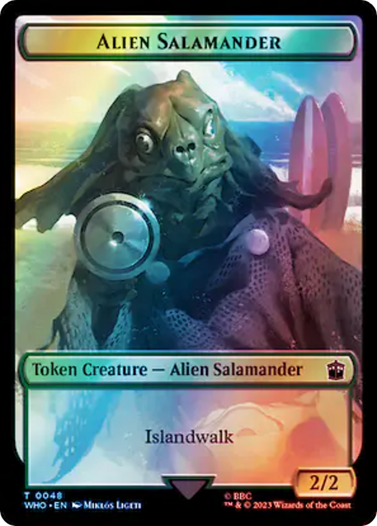Alien Salamander (TWHO-048) [Doctor Who Tokens] Foil