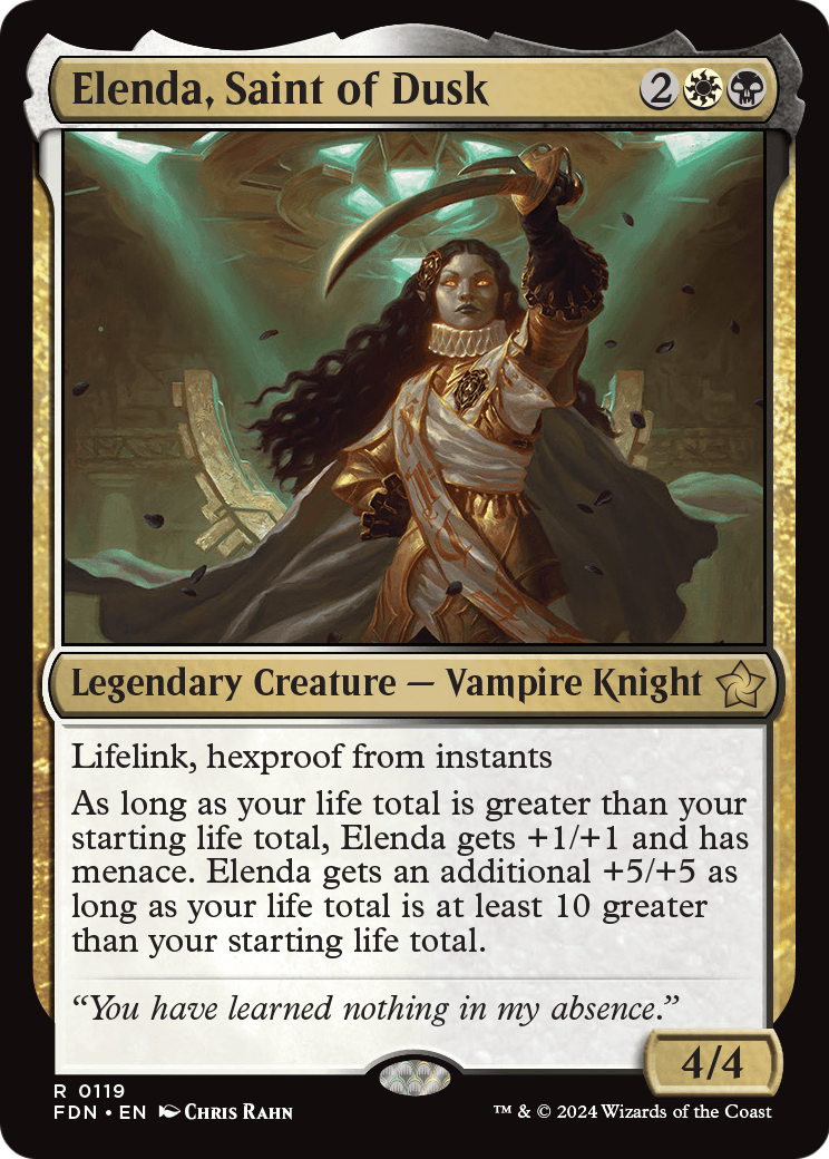 Elenda, Saint of Dusk (FDN-119) [Foundations] Foil