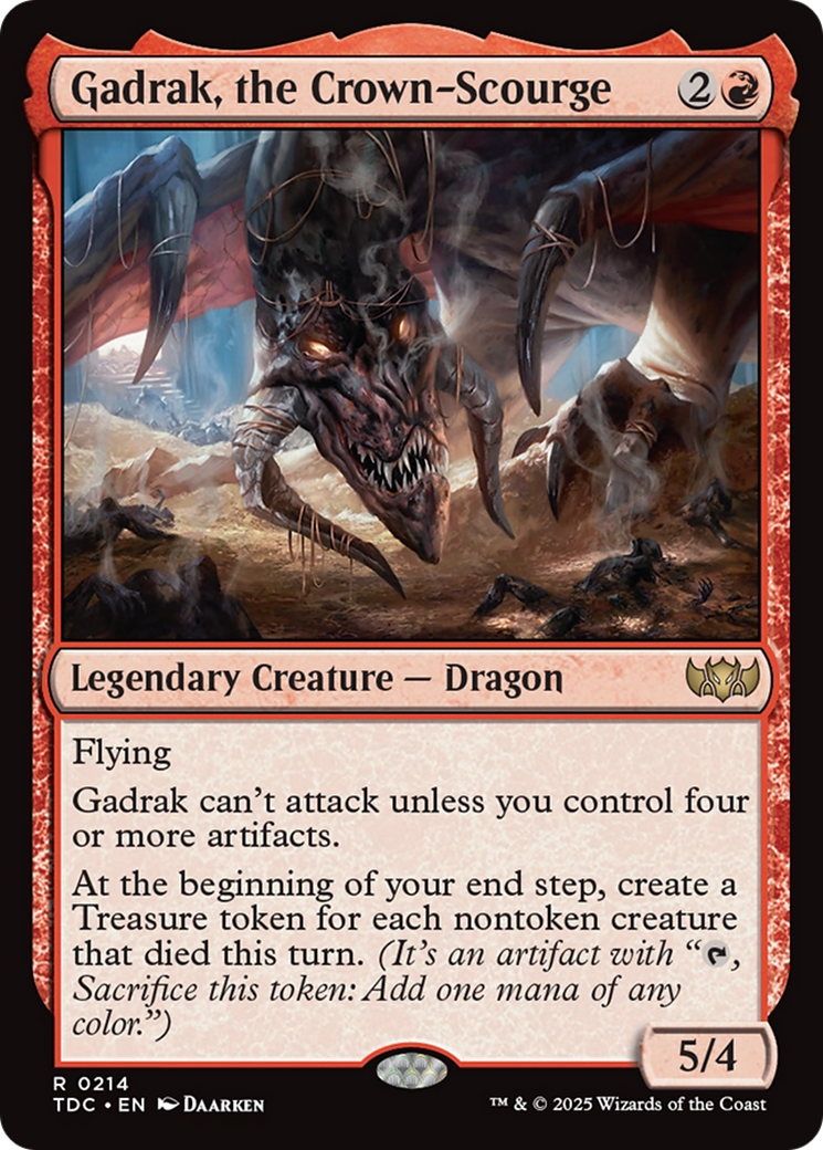 Gadrak, the Crown-Scourge (TDC-214) [Commander: Tarkir: Dragonstorm]