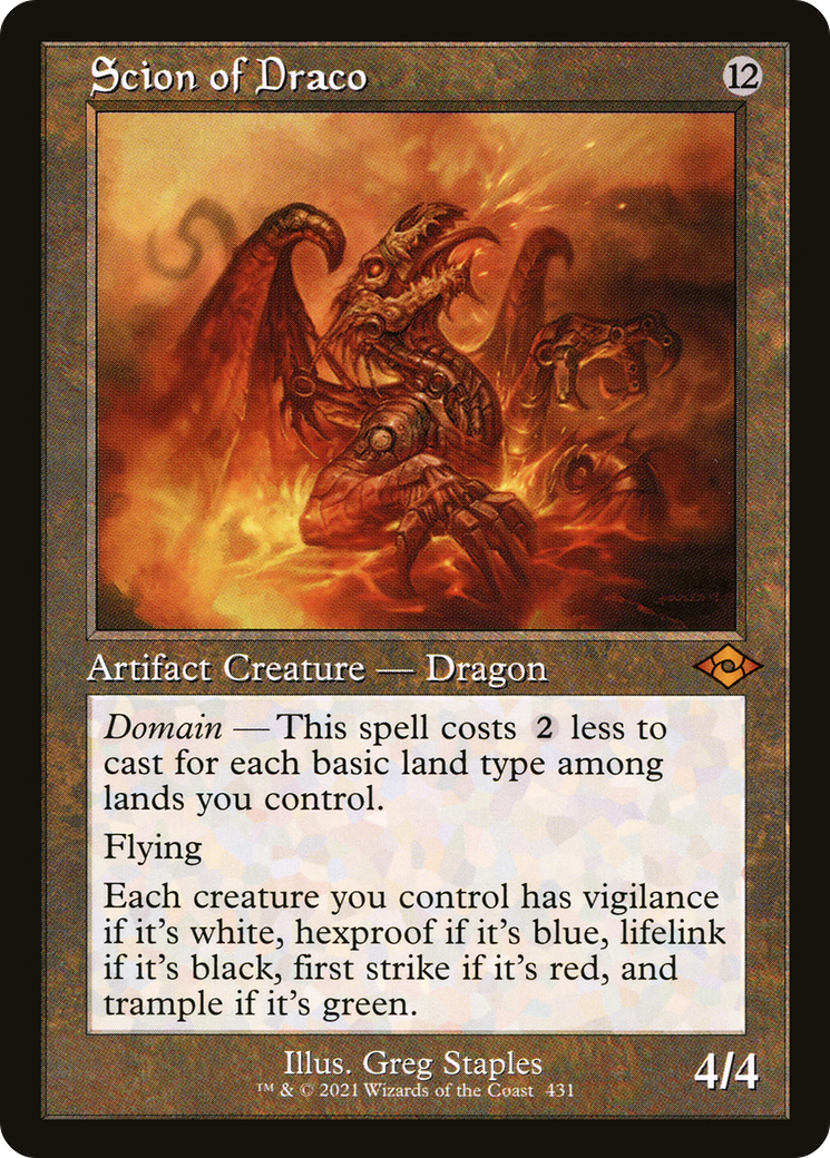 Scion of Draco (Retro Frame) (MH2-431) [Modern Horizons 2] Foil