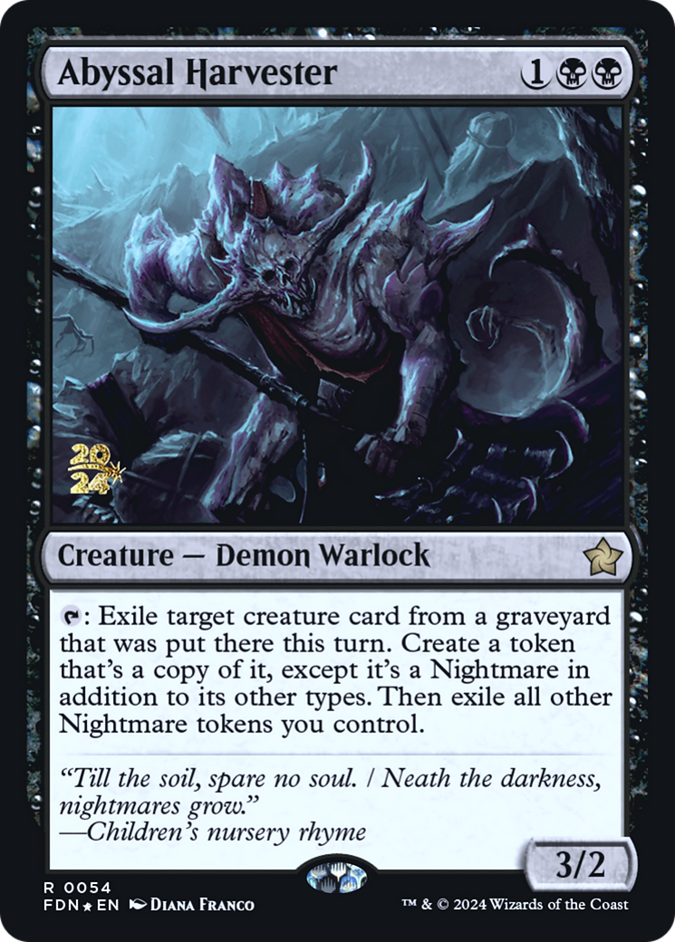Abyssal Harvester (PRE-054) [Foundations Promos] Foil
