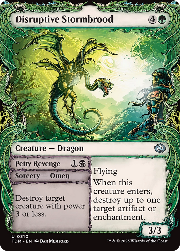 Disruptive Stormbrood (Showcase) (TDM-310) [Tarkir: Dragonstorm] Foil