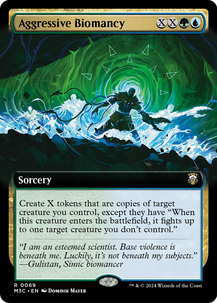 Aggressive Biomancy (Extended Art) (M3C-069) [Modern Horizons 3 Commander]