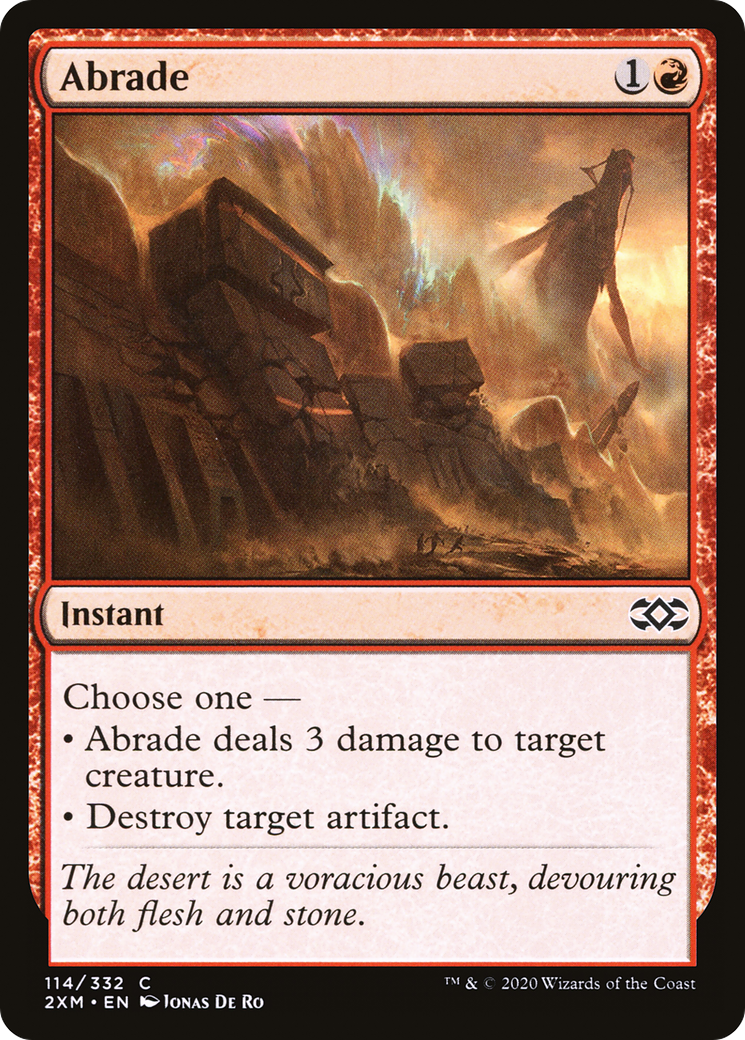 Abrade (2XM-114) [Double Masters] Foil