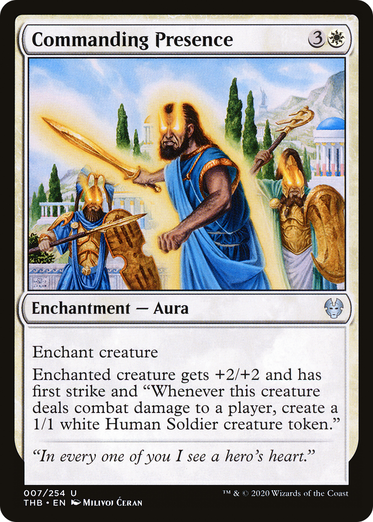 Commanding Presence (THB-007) [Theros Beyond Death] Foil