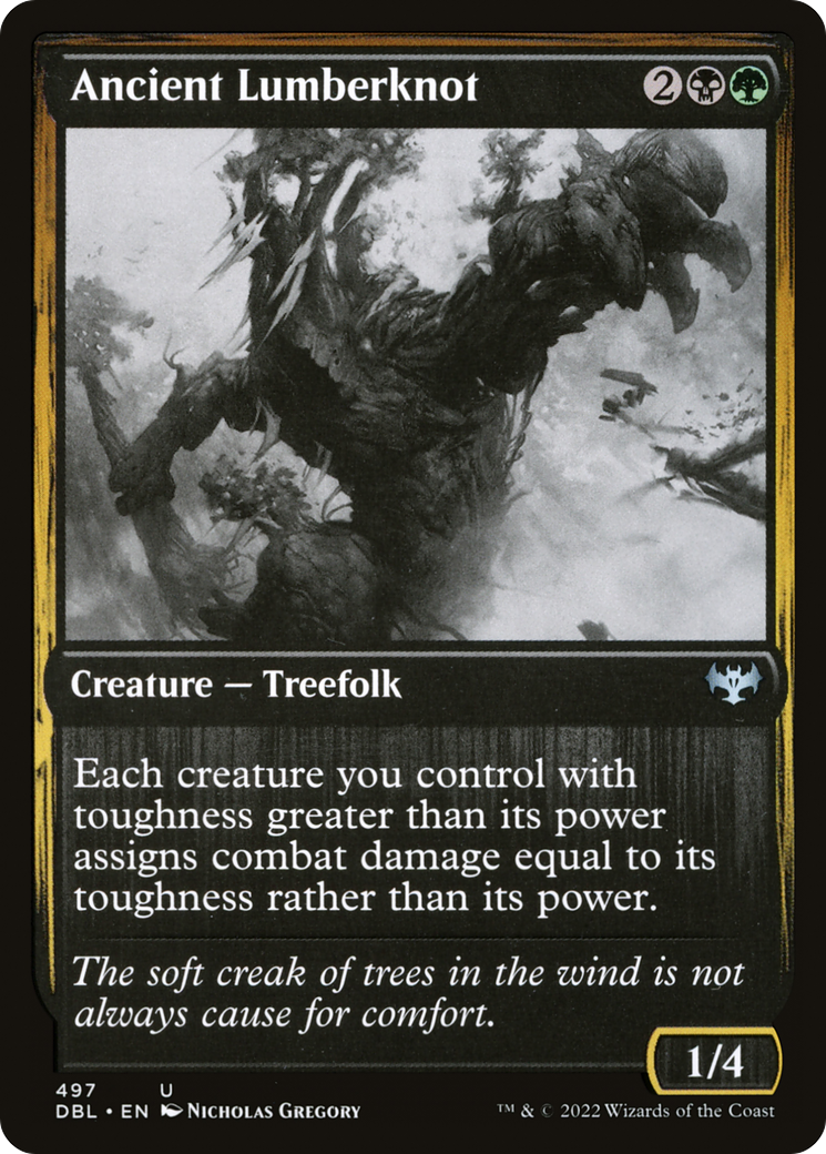 Ancient Lumberknot (DBL-497) [Innistrad: Double Feature] Foil