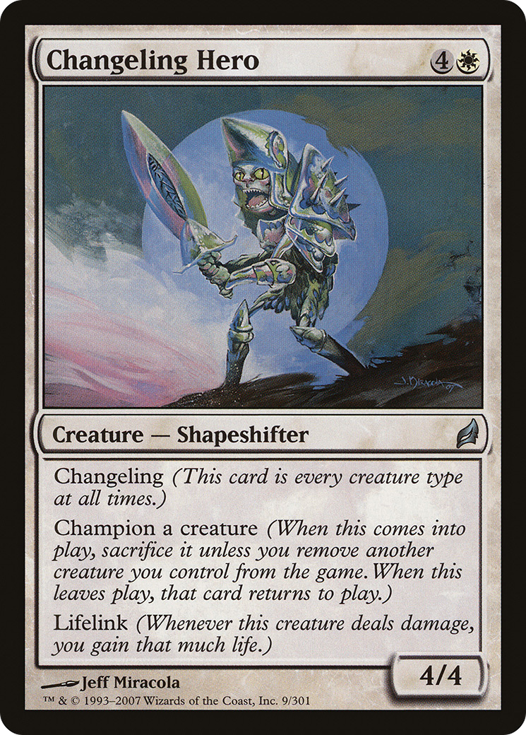 Changeling Hero (LRW-009) [Lorwyn] Foil