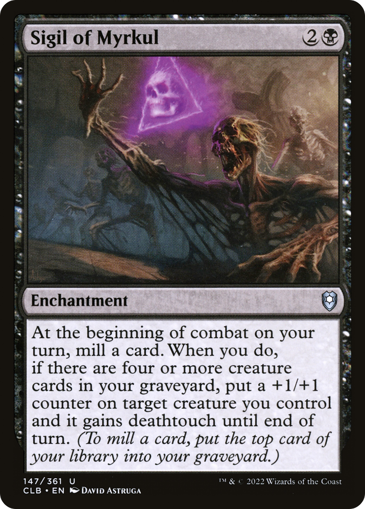Sigil of Myrkul (CLB-147) [Commander Legends: Battle for Baldur's Gate] Foil