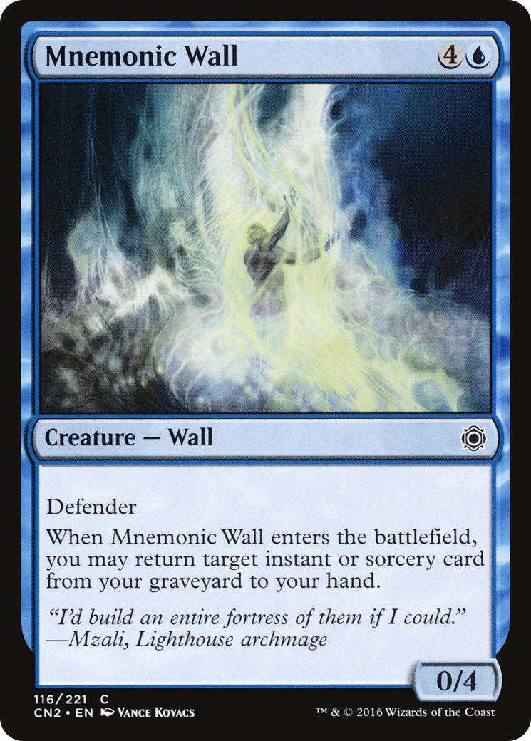 Mnemonic Wall (CN2-116) [Conspiracy: Take the Crown] Foil