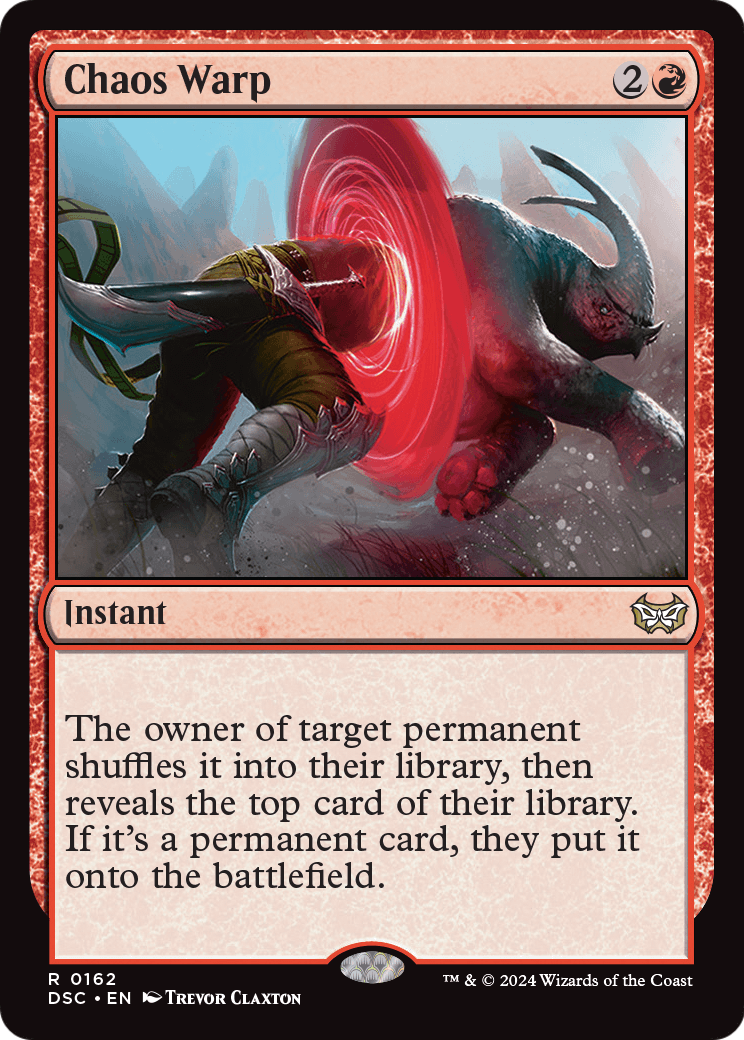 Chaos Warp (DSC-162) [Duskmourn: House of Horror Commander]